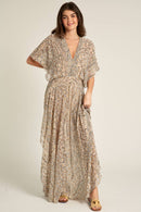 Printed Gauze Maxi Dress