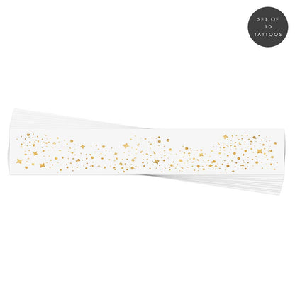 GALACTIC GOLD FACE FRECKLES metallic temporary tattoos