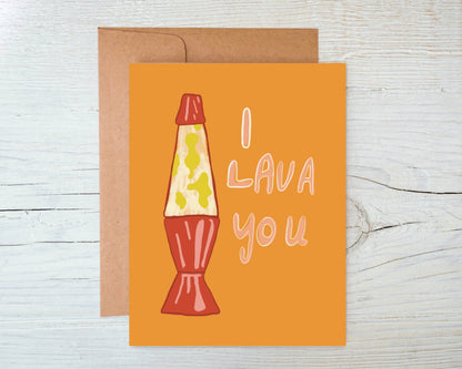 I Lava You - 90s Lava Lamp Card