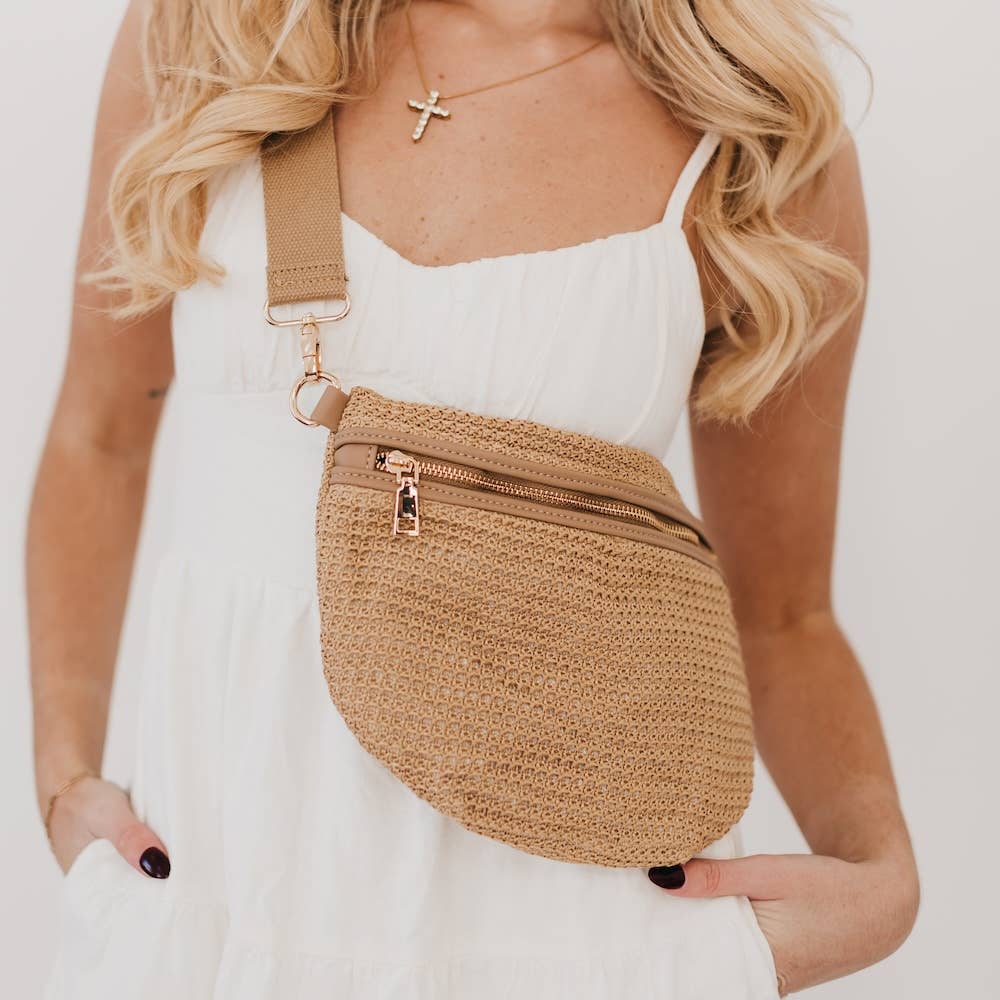 Rachel Raffia Bum Bag