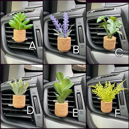 Plant Car Vent Clip Air Freshener Diffuser (Reusable)