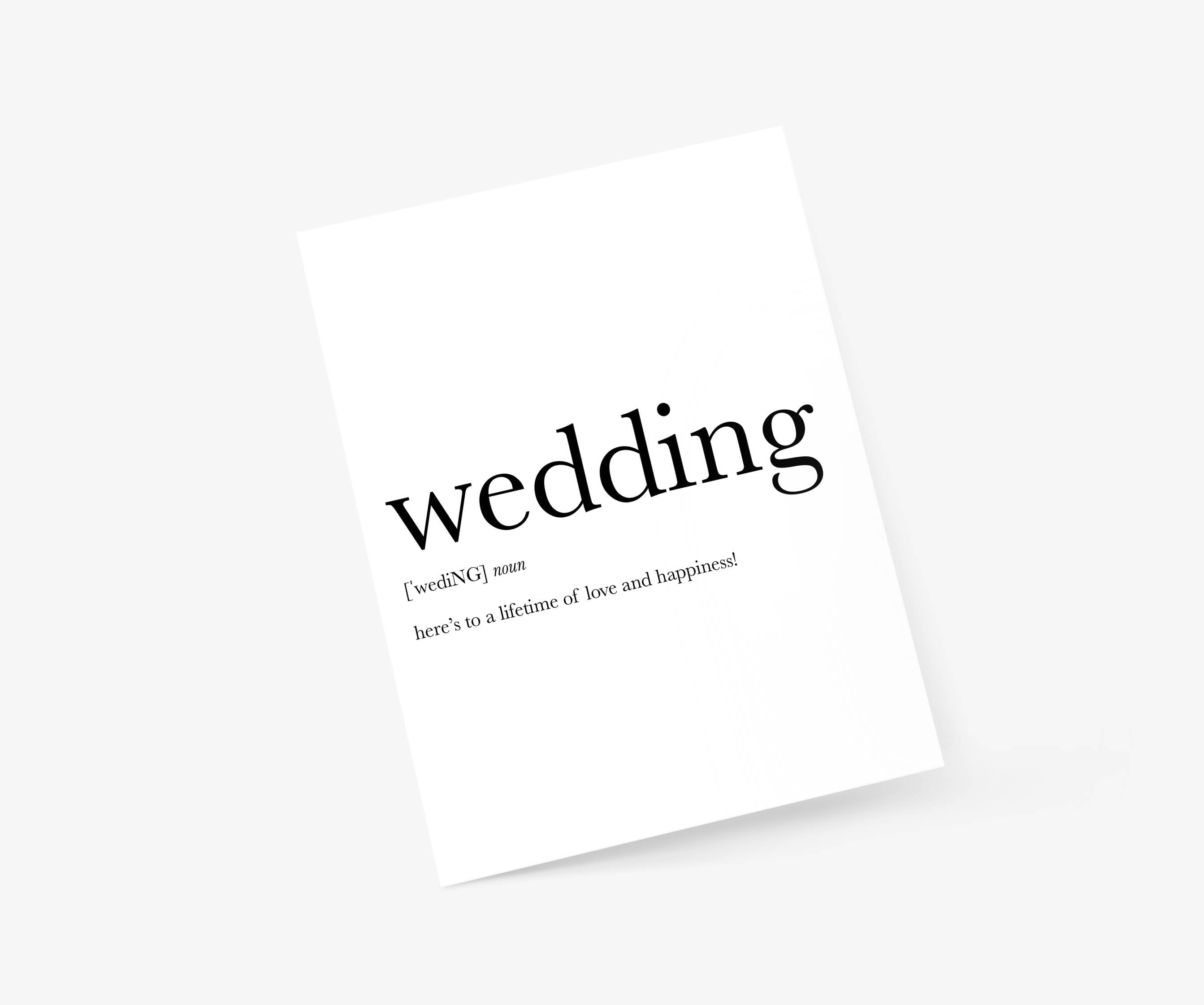 Wedding (Lifetime of Happiness) - Wedding & Anniversary Card