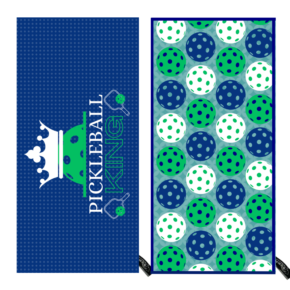 Pickleball King Double-Sided Microfiber Athletic Towel