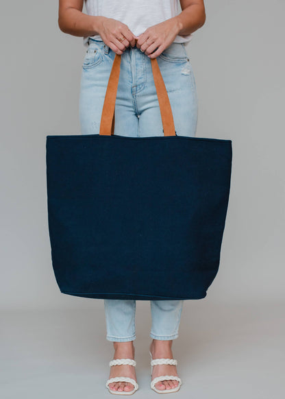 Navy Drink On A Boat Tote