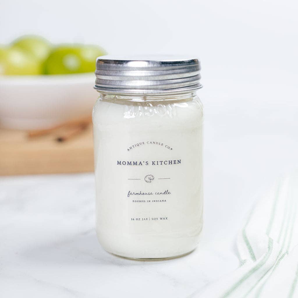 Soy Wax Mason Jar Candle - Momma's Kitchen