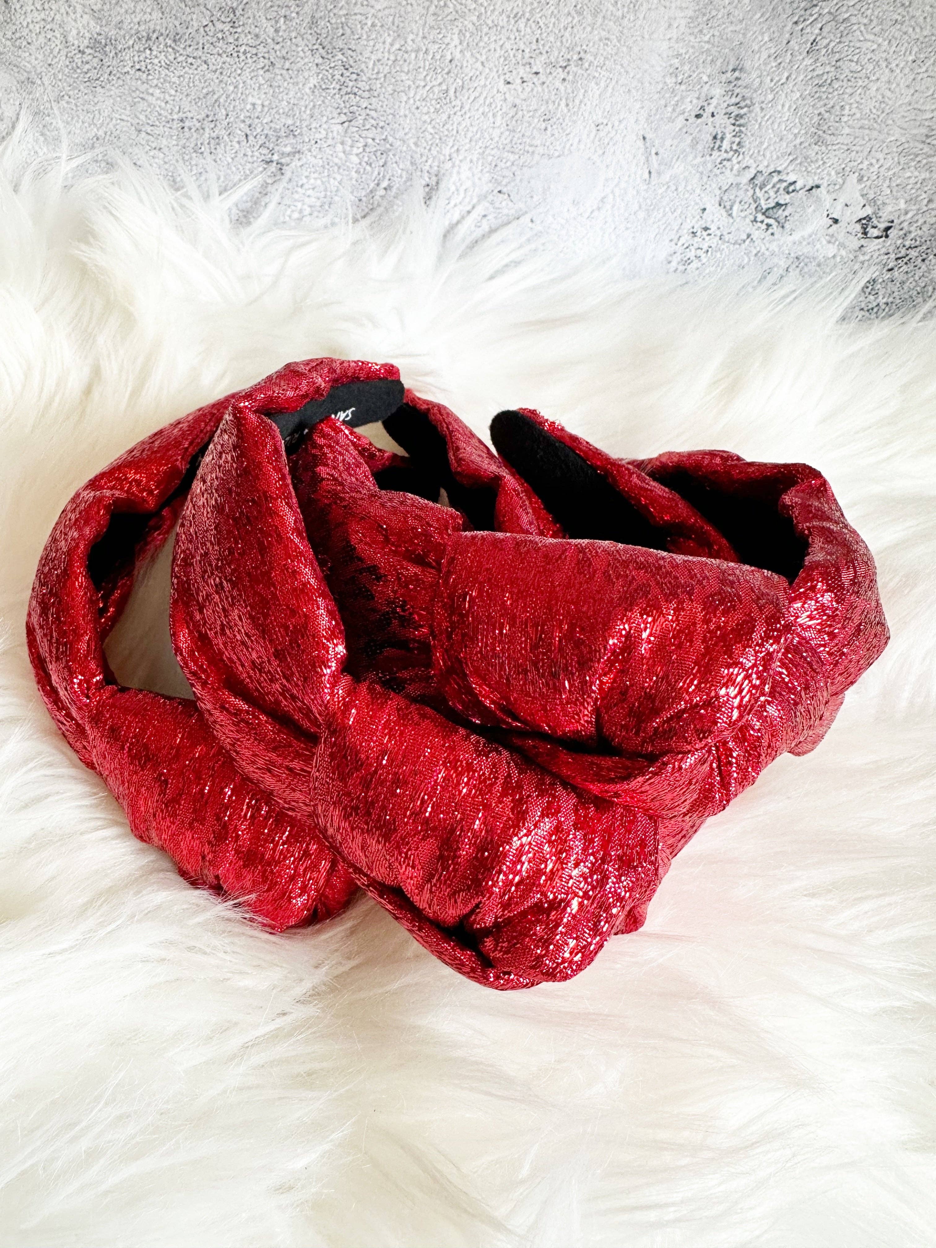 Red Shimmer Headband