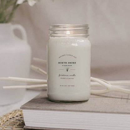 Soy Wax Mason Jar Candle - North Shore by Ellery Designs