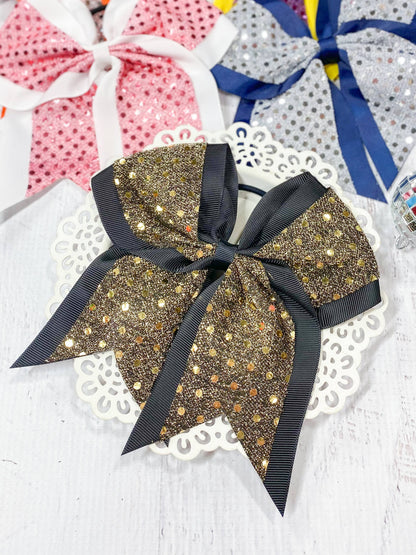 Sequin School Spirit Cheer Bow