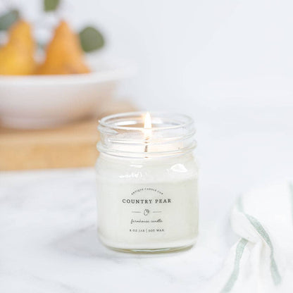 Soy Wax Mason Jar Candle - Country Pear