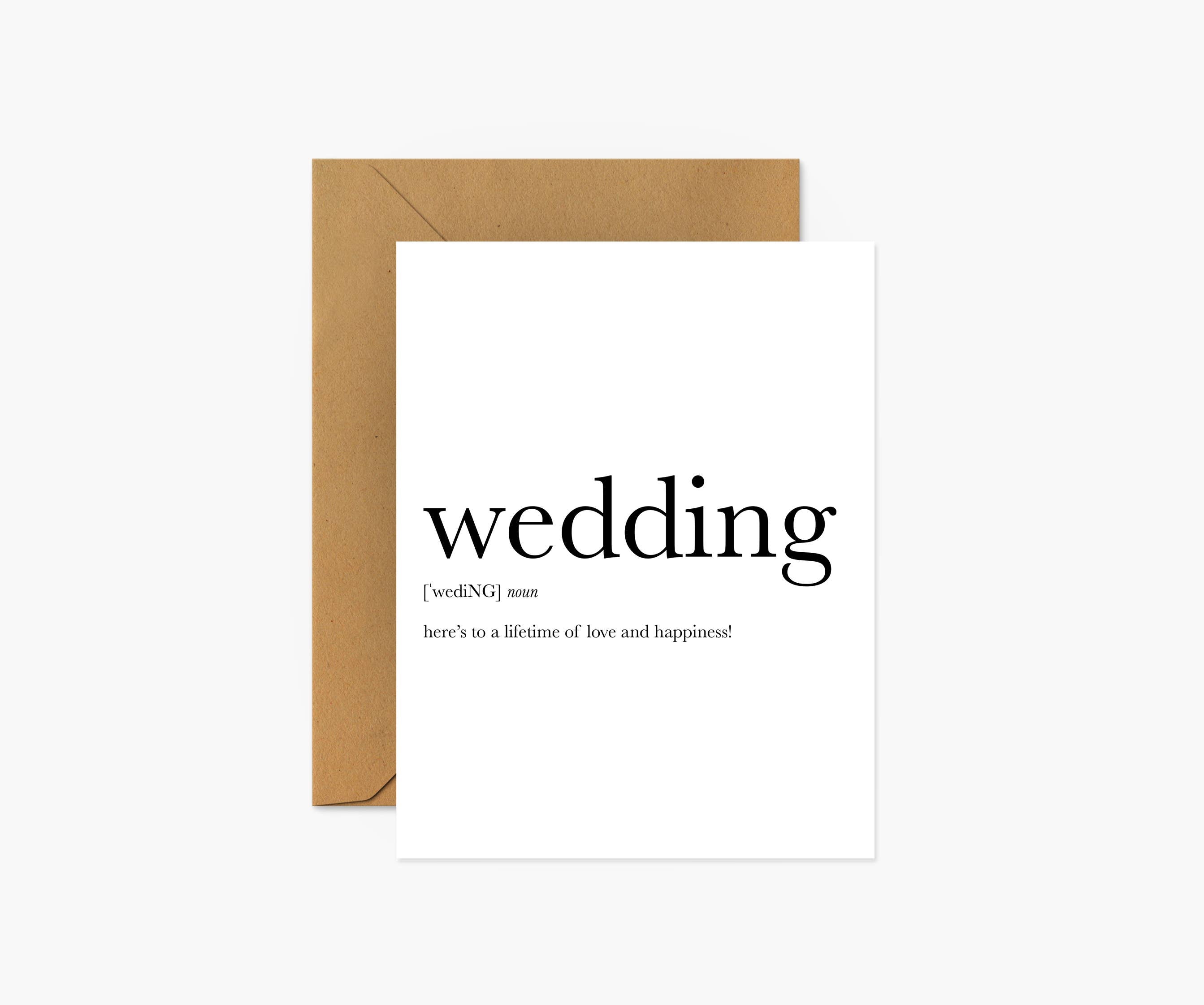 Wedding (Lifetime of Happiness) - Wedding & Anniversary Card