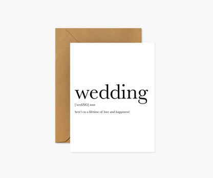 Wedding (Lifetime of Happiness) - Wedding & Anniversary Card