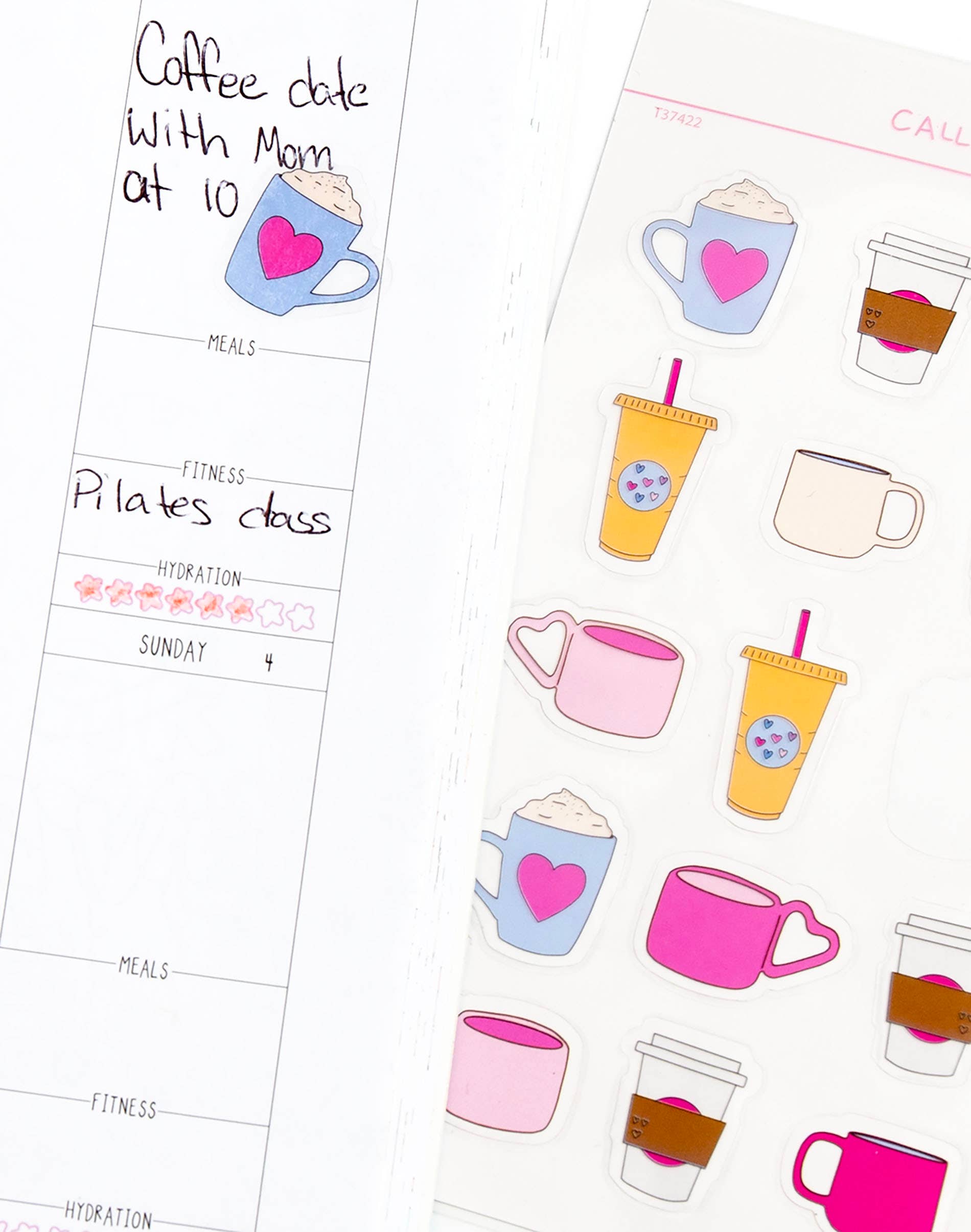 Coffee Love Clear Sticker Sheet