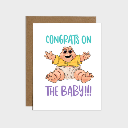 Dinosaurs Congrats on The Baby Card