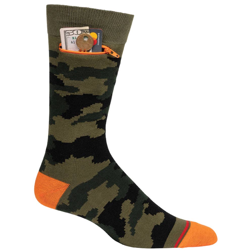 Pocket Socks®, Camo, Mens