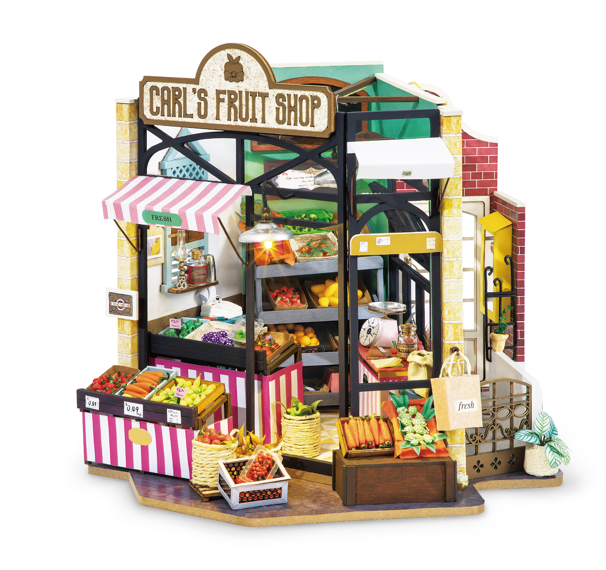 DIY Miniature House Kit: Fruit Shop