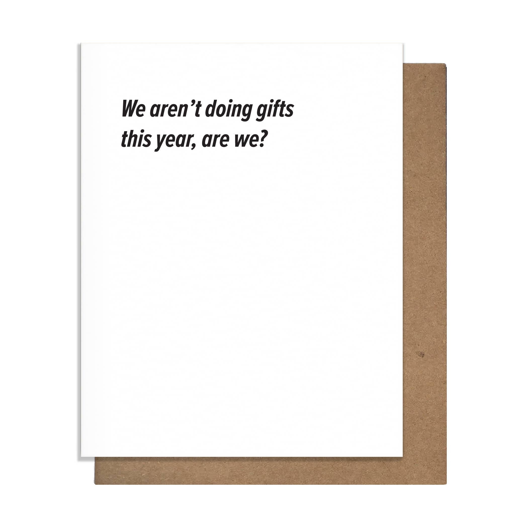 Gift Year - Season's  Greetings Card