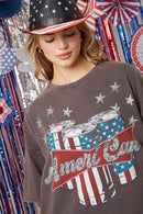 Ameri-Can Acid Washed Cotton Tee Dress