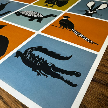 Parking Lot Animals Print