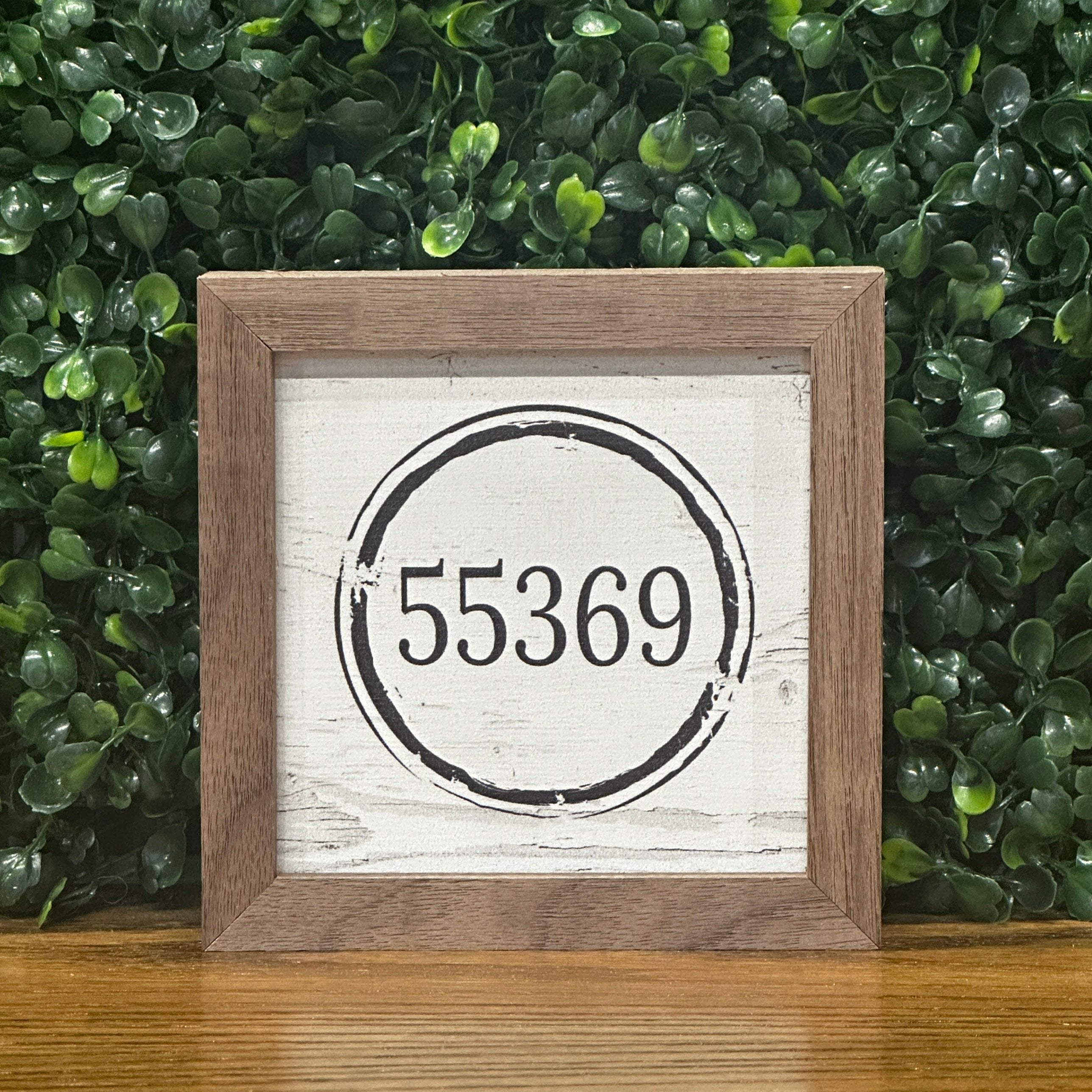 55369 Zip Code Stamp Whitewash