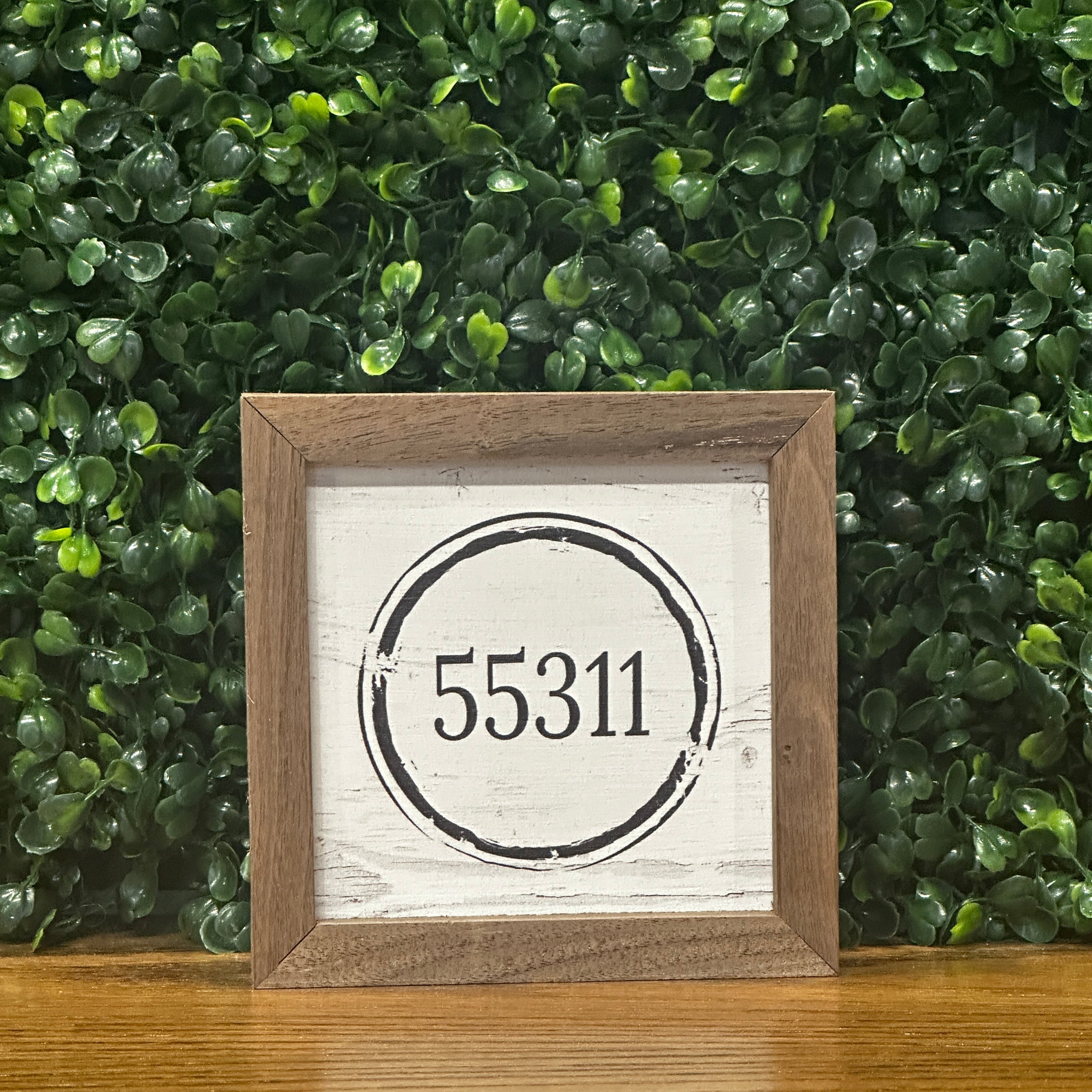 55311 Zip Code Stamp Whitewash