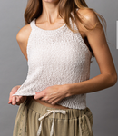 Halterneck Sweater Tank Top