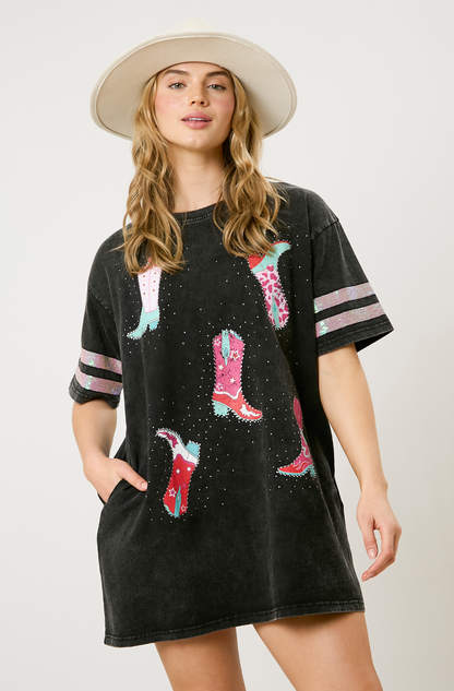 Black Cowboy Boots Dress