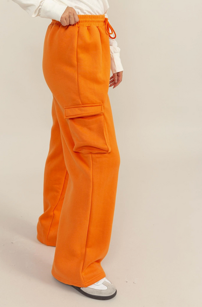 HIGH-WAIST Cargo Sweatpants