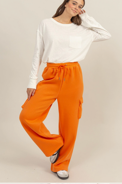 HIGH-WAIST Cargo Sweatpants