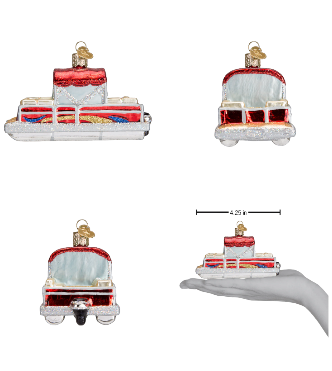 Pontoon Boat Ornament