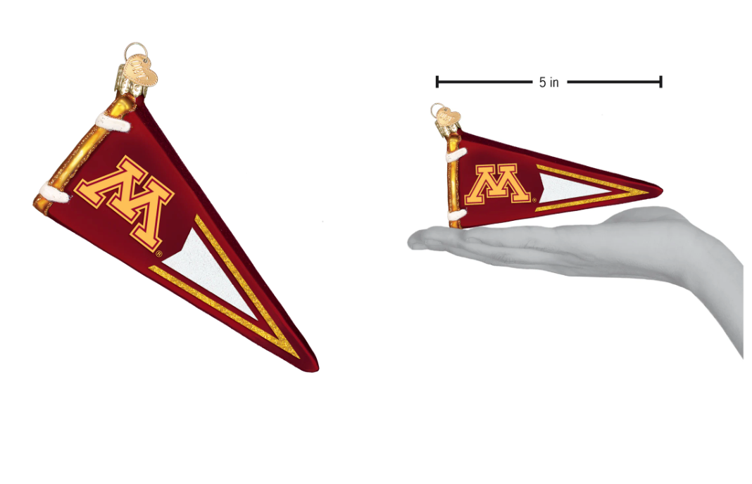 Minnesota Pennant Ornament