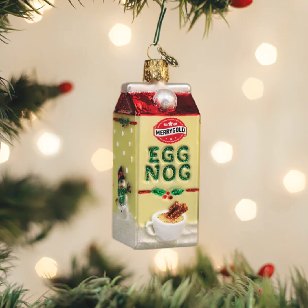 Eggnog Carton Ornament