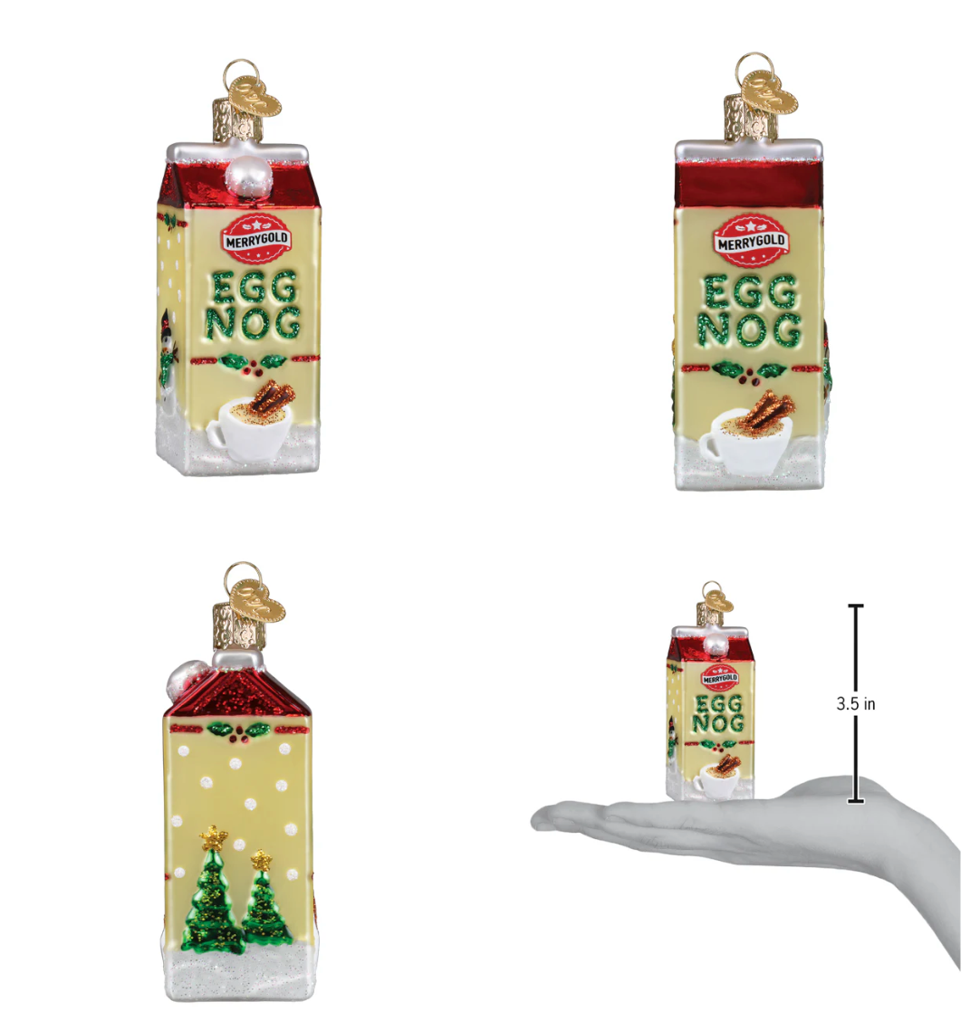 Eggnog Carton Ornament