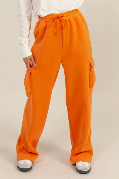 HIGH-WAIST Cargo Sweatpants