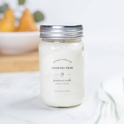 Soy Wax Mason Jar Candle - Country Pear