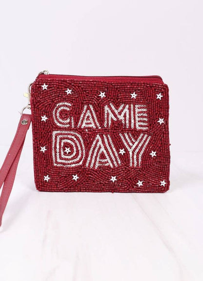 Game Day Star Wristlet Crimson