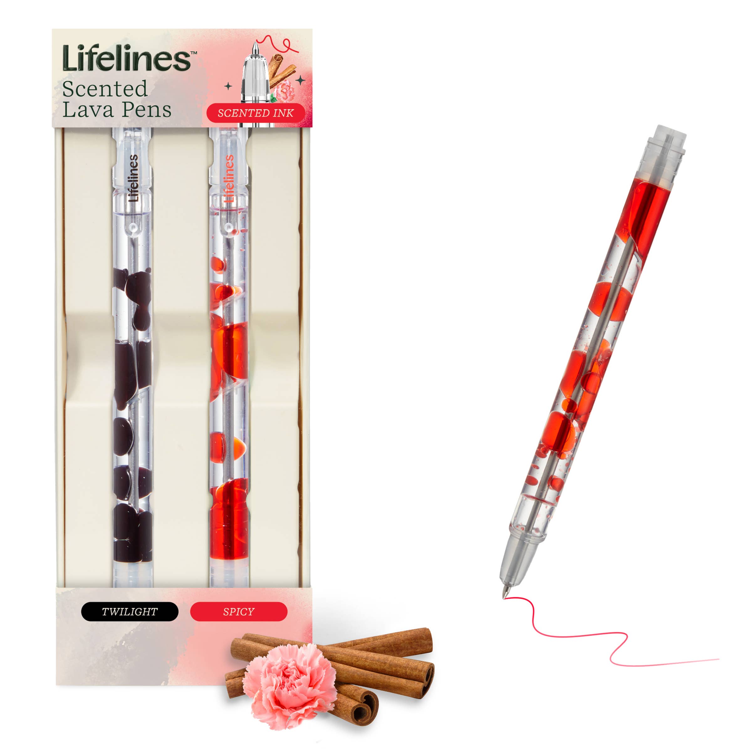 Scented Lava Pen Set - 2-pack (Black/Red)