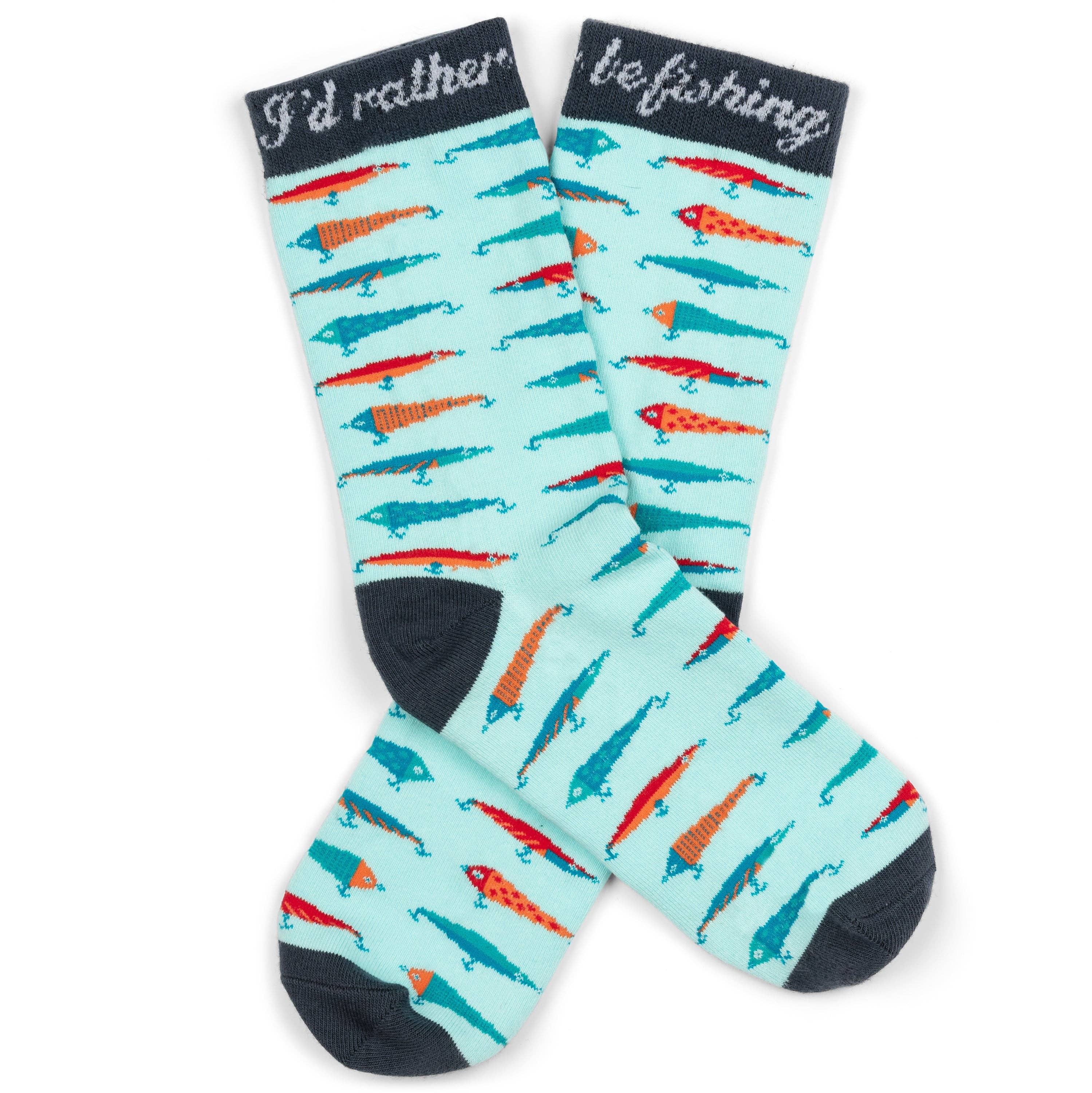 I'd Rather Be Fishing Socks