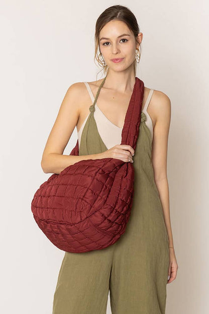 Large Quilted Solid Bag