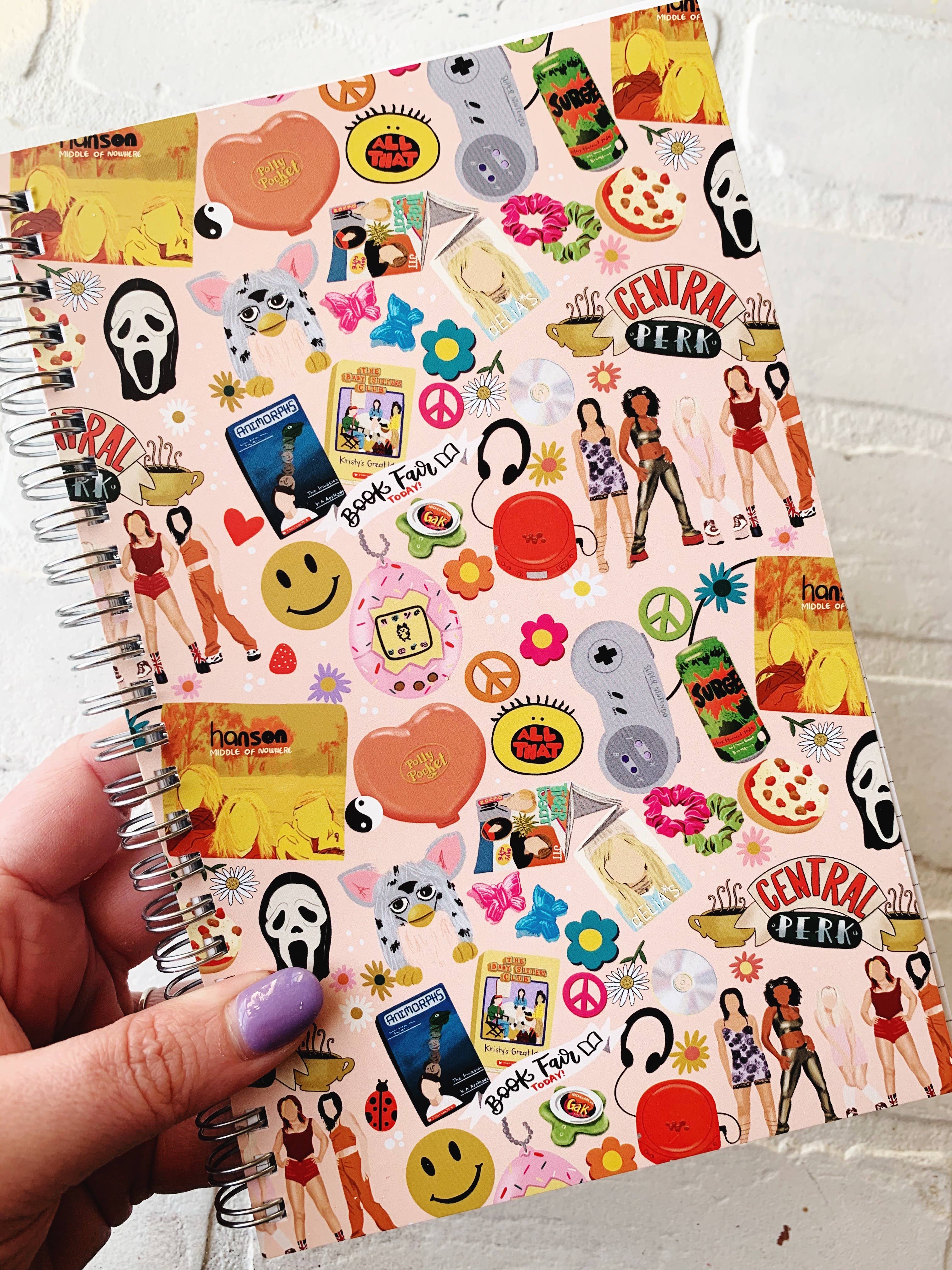 Nineties Icons Spiral Notebook