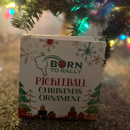 Pickleball Paddle Christmas Ornament