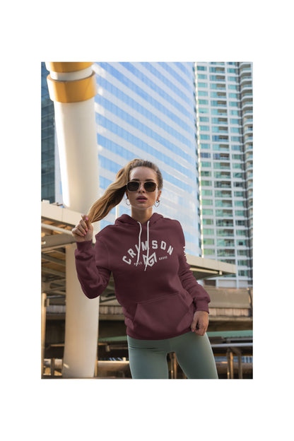 Crimson Text Hoodie - Crimson