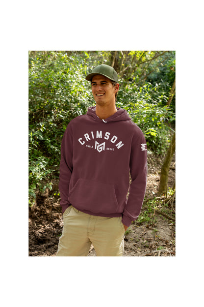 Crimson Text Hoodie - Crimson