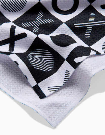 Checkered XOXO Tea Towel