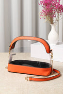 Clear Stadium Bag - Orange