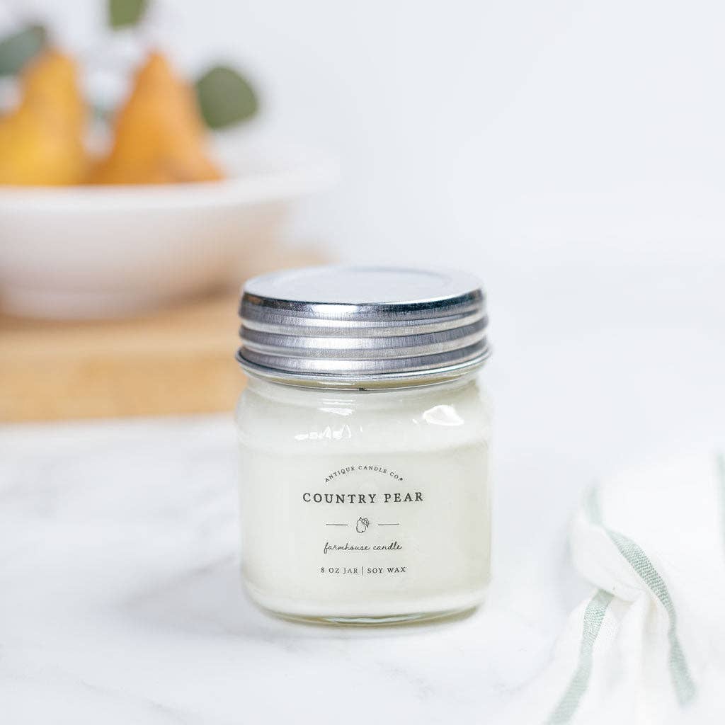 Soy Wax Mason Jar Candle - Country Pear