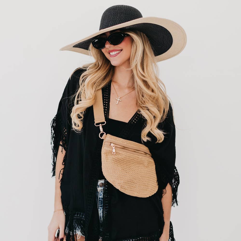 Rachel Raffia Bum Bag