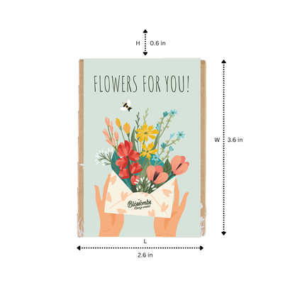 Blossombs Mini Box -Flowers For You- 4 Seed Bomb Balls