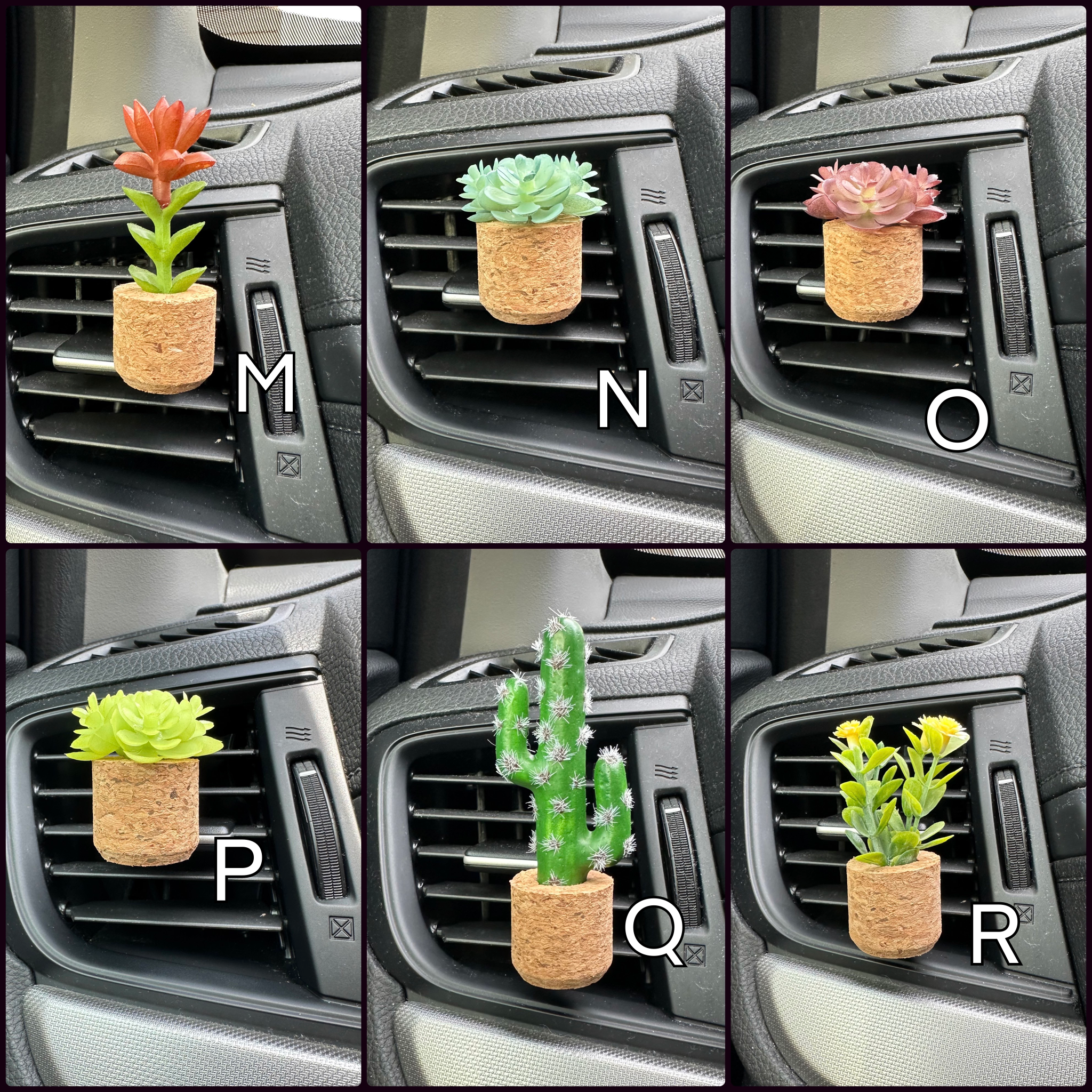 Plant Car Vent Clip Air Freshener Diffuser (Reusable)