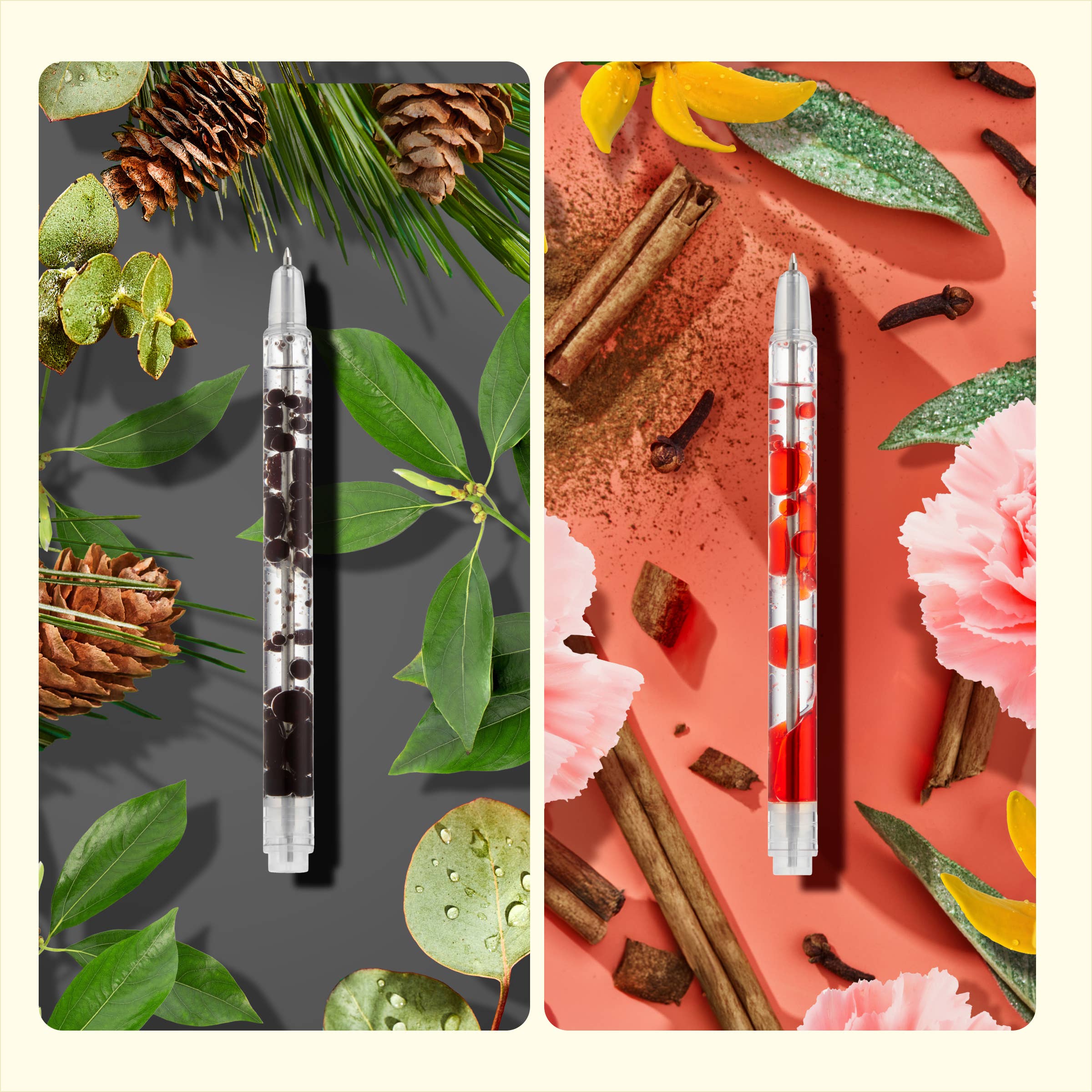 Scented Lava Pen Set - 2-pack (Black/Red)