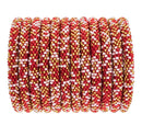 Roll-On® Bracelet Red and Gold Speckled